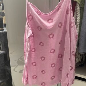 Sonoma Pink Patterned Camisole Top